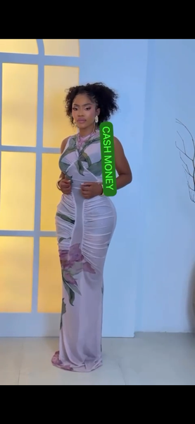 Robe Longue Évasée Florale