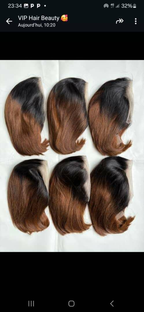 Perruque 100%human hair