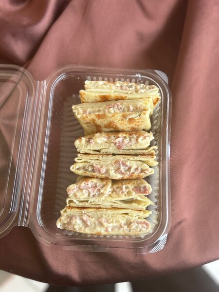 Crêpes salées au jambon