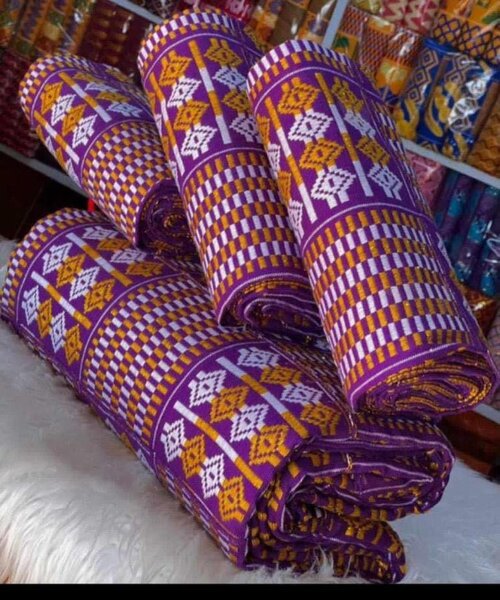 Handwoven kente fabric
