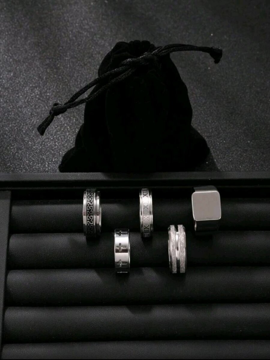 Ensemble de Bagues Homme Élégantes