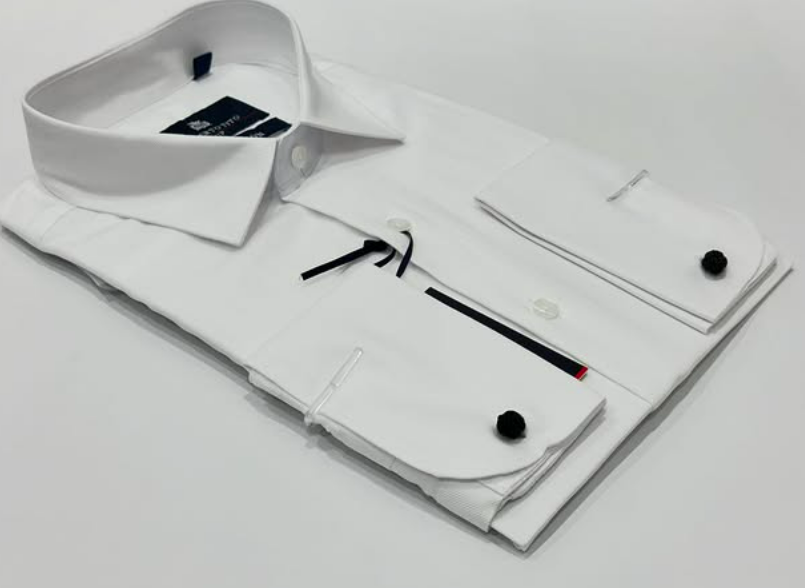 CLASSIC CUFFLINKS WHITE SHIRT