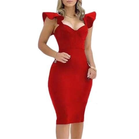 Elegant women's sleeveless dress