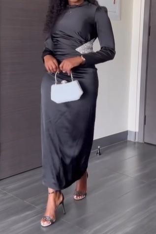 Satin BlackDress