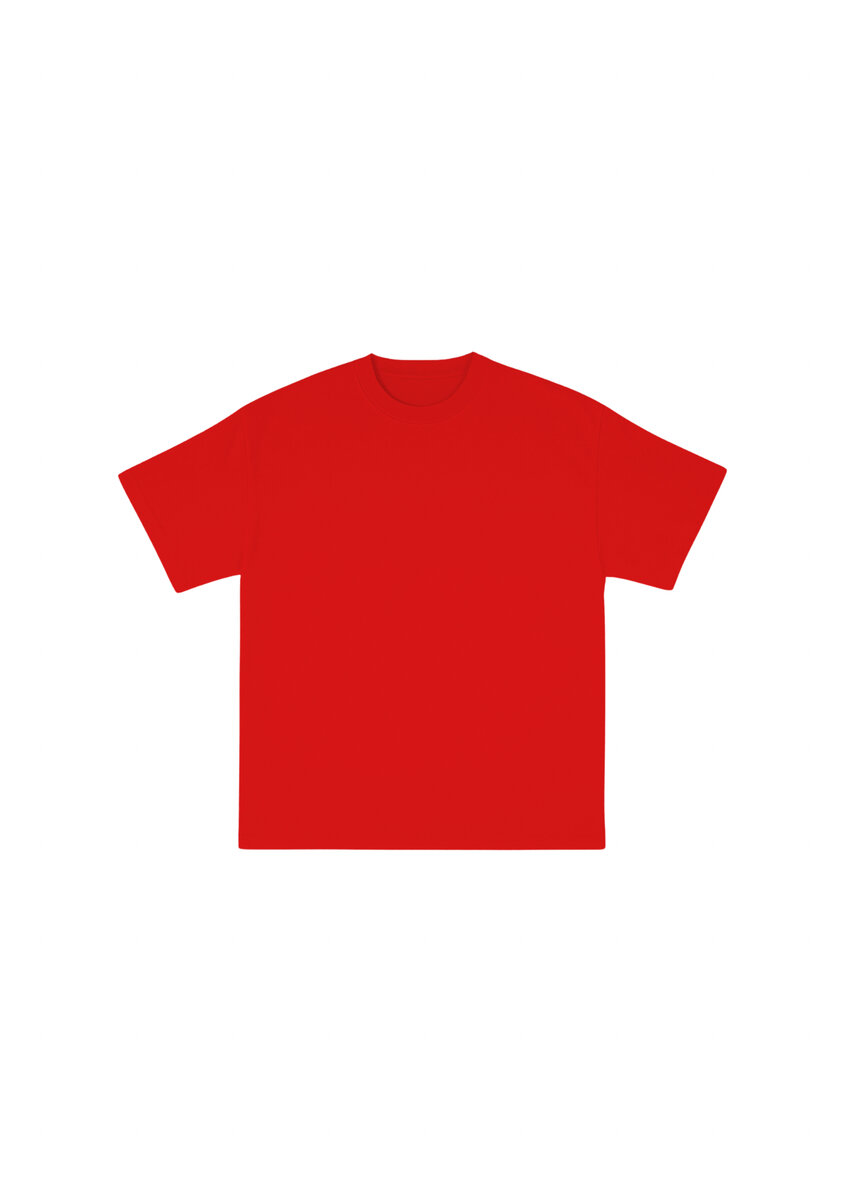 T-shirt rouge en 200gsm
