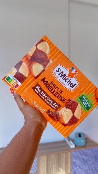 St Michel galettes moelleuses marbrées chocolat