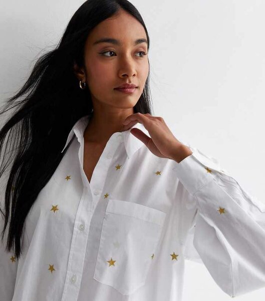 White oversized shirt