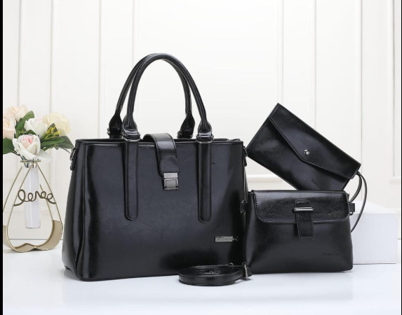 set of bags black