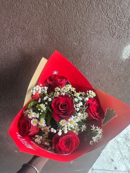 Bouquet de roses rouges