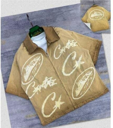 Veste légère beige style unique