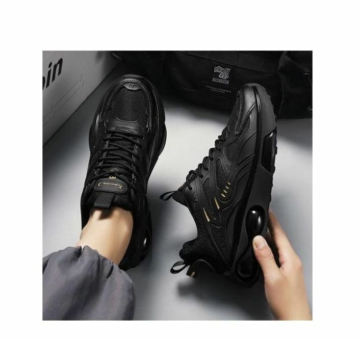 Baskets Noires Hommes Alagzi