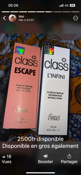 Parfum Class L'Infini & Escape