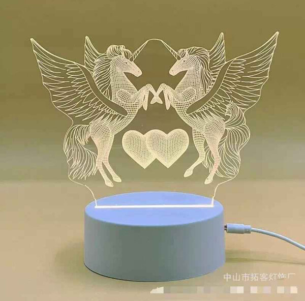 Lampe LED décorative amour