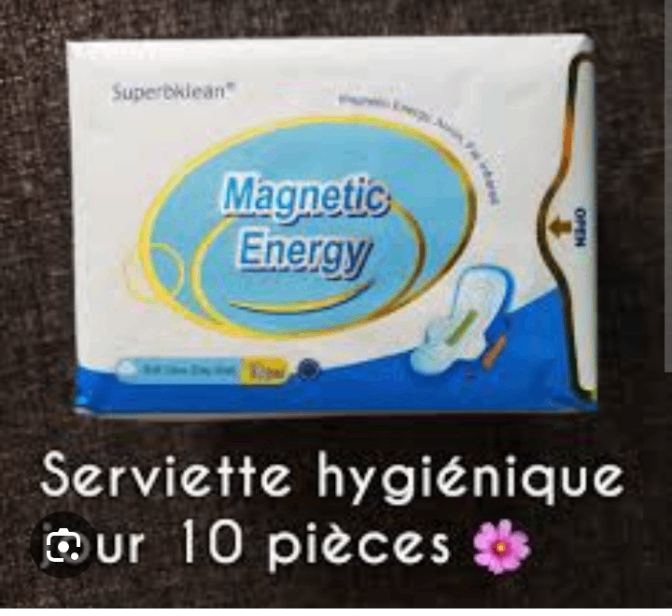 Serviette hygiénique magnétique