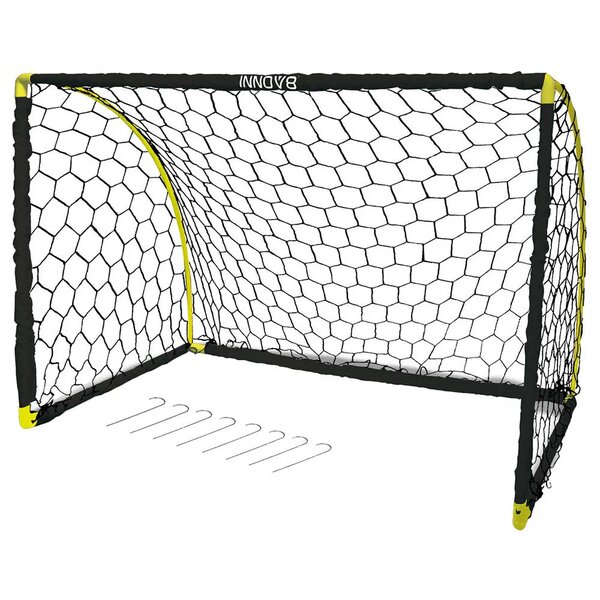 Folding soccer goal set metal frame