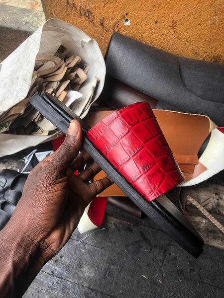 Sandale en cuir pour homme