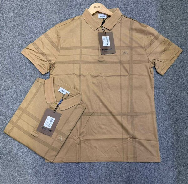 Polo classique homme beige