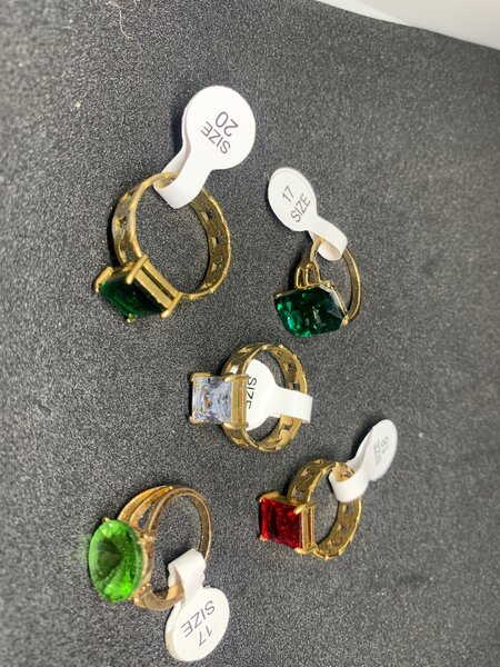 Emerald stone rings