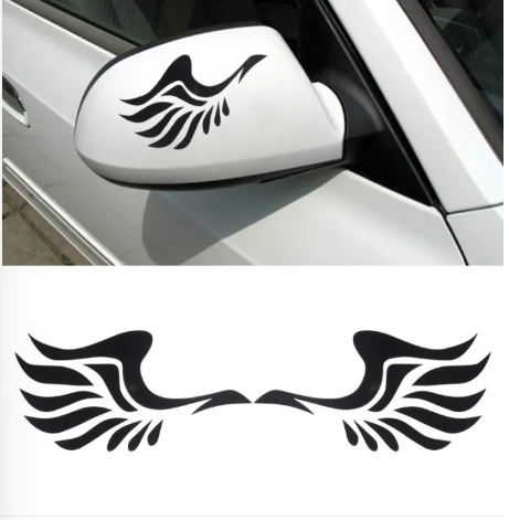 Mirror Pair of Wings Car Styling Stickers