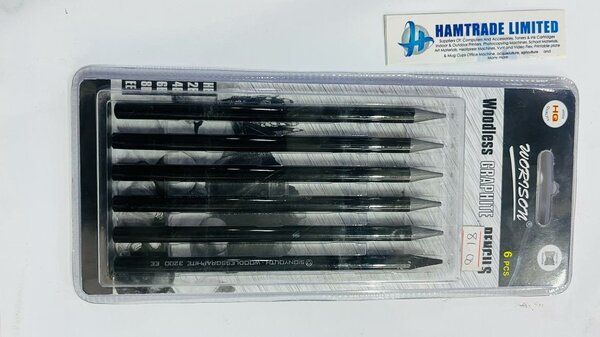 Woodless graphite pencils 6 pcs