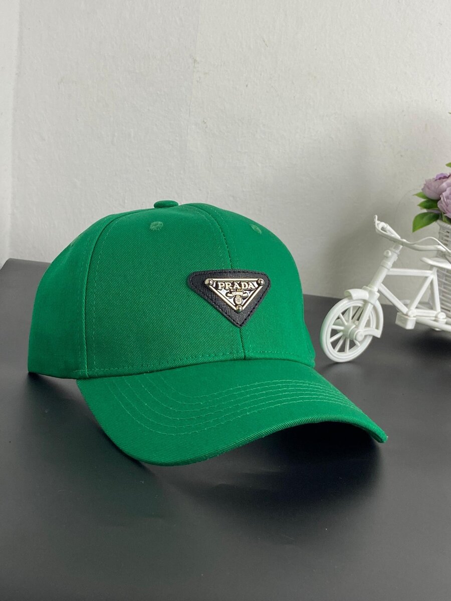 Quality Green Prada Baseball Cap