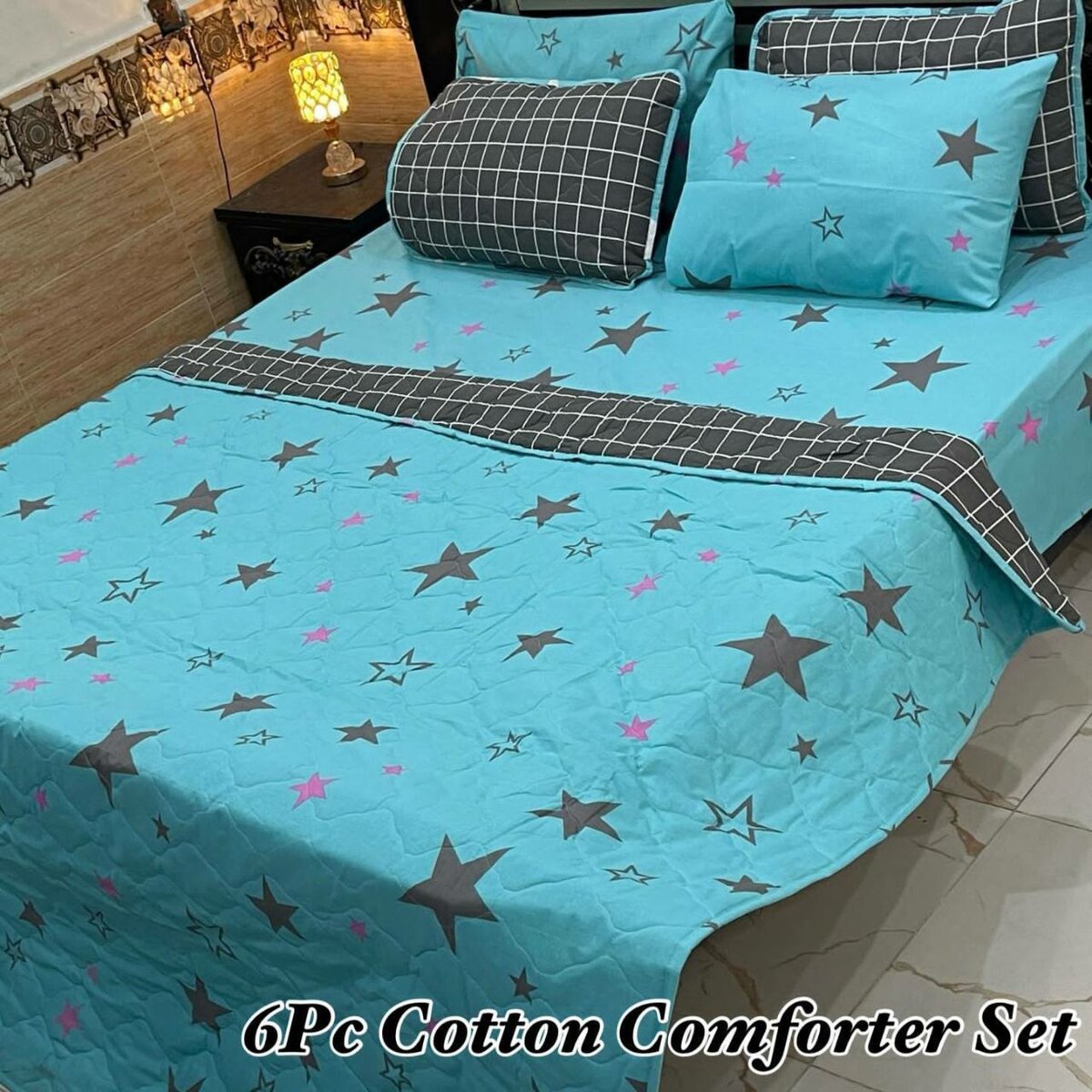 6PC CRYSTAL COMFORTER SET