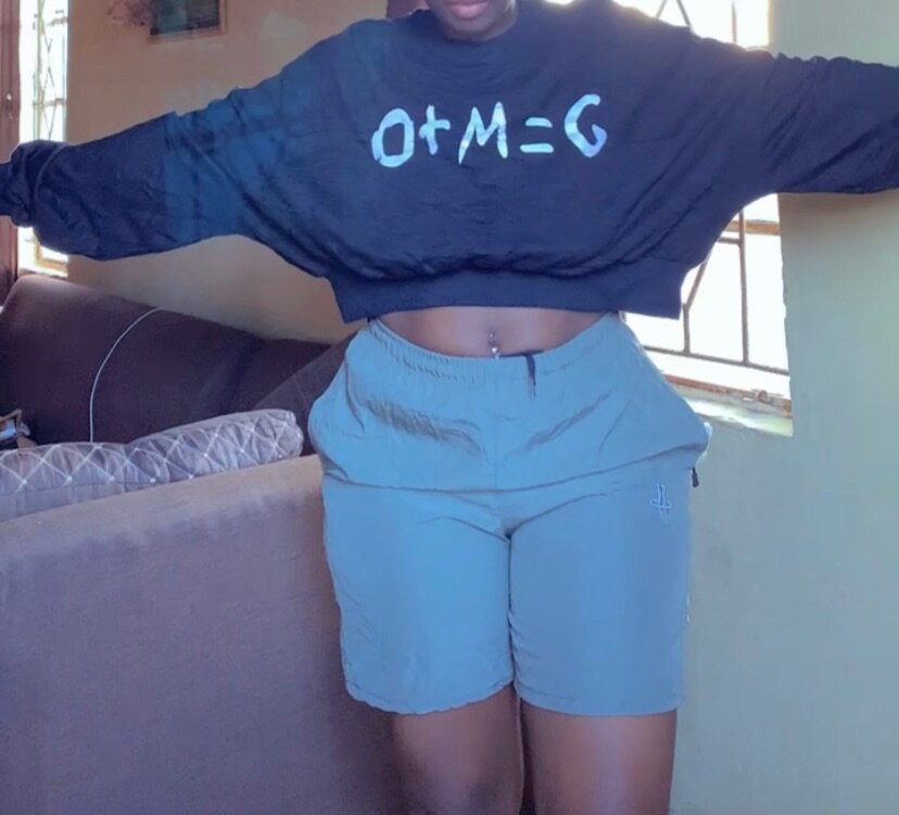 Cropped sweatshirt, Mens Short