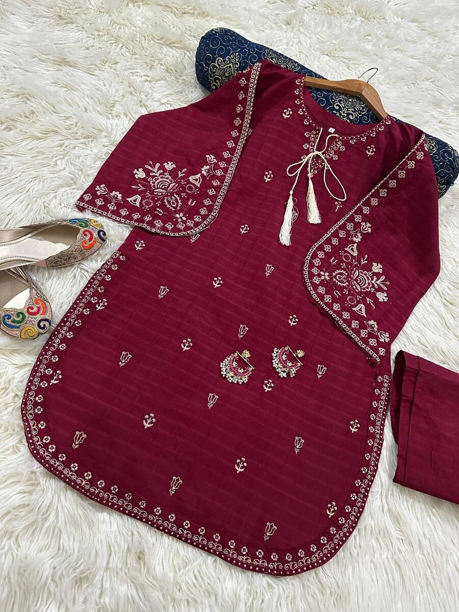 Doria lawn stitch 2 pc Dc free