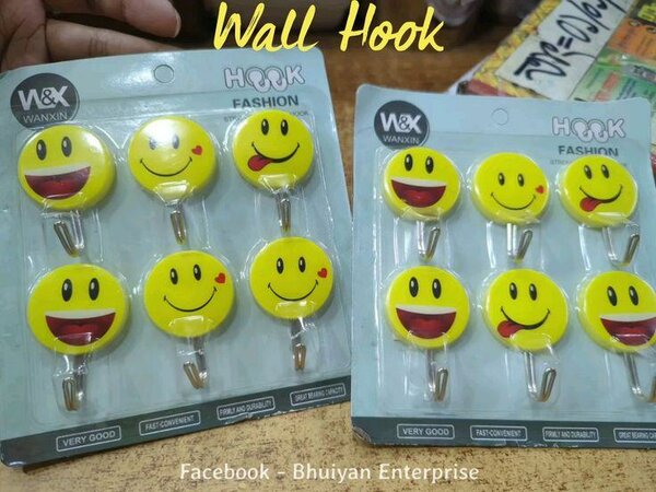 Crochets Muraux Sourire Amusant