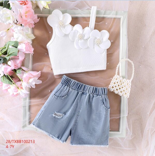 Ensemble fleurie pour filles