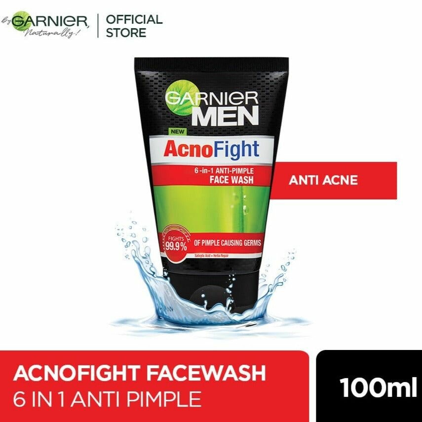 Original Garnier Men Acno Fight Face Wash / 6in1 Anti-Pimple