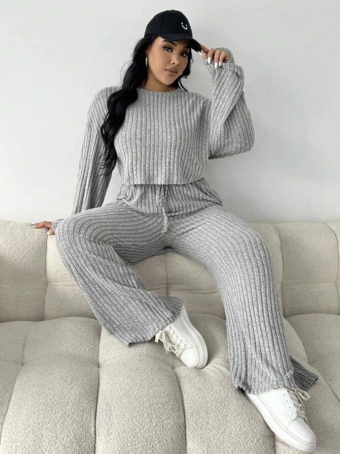 Ensemble Lounge Femme Tricoté