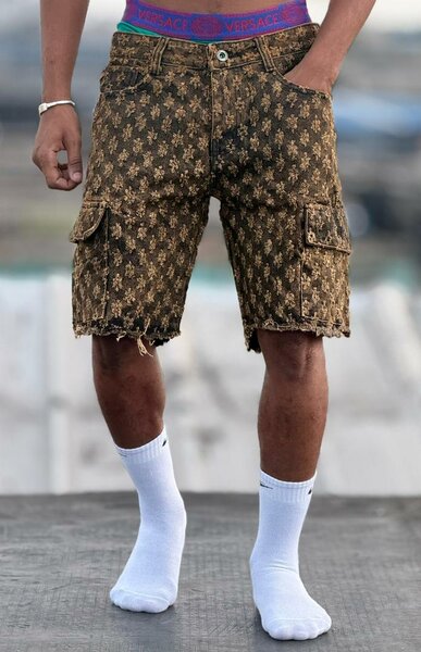 Shorts cargo en denim style urbain