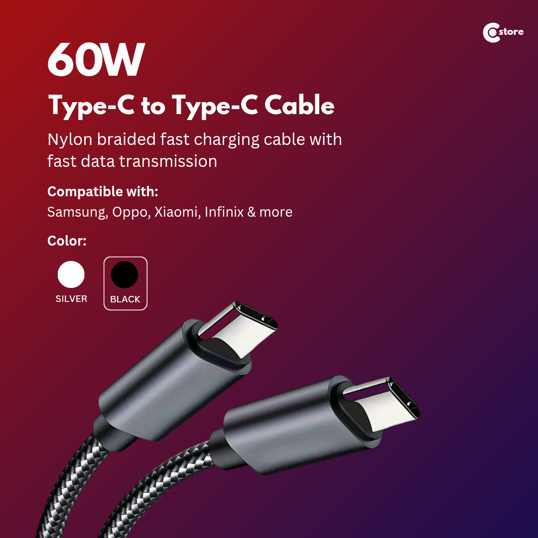 60w Type-C to Type-C Cable