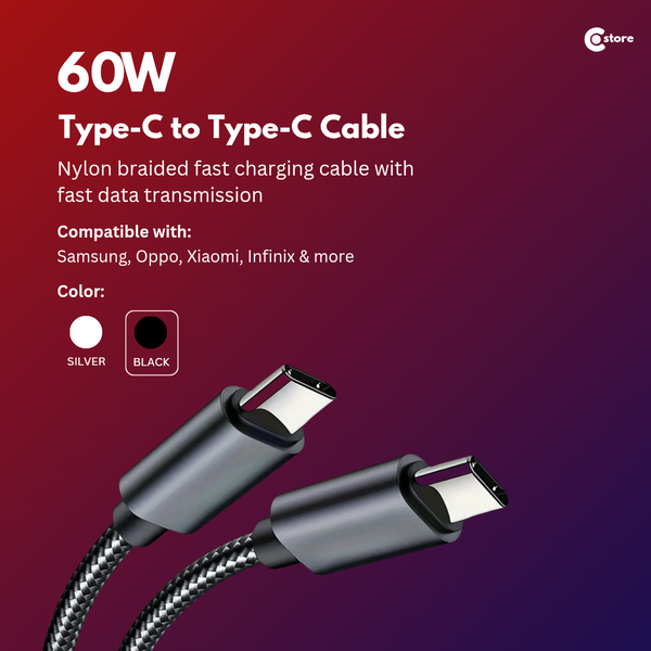 60w Type-C to Type-C Cable