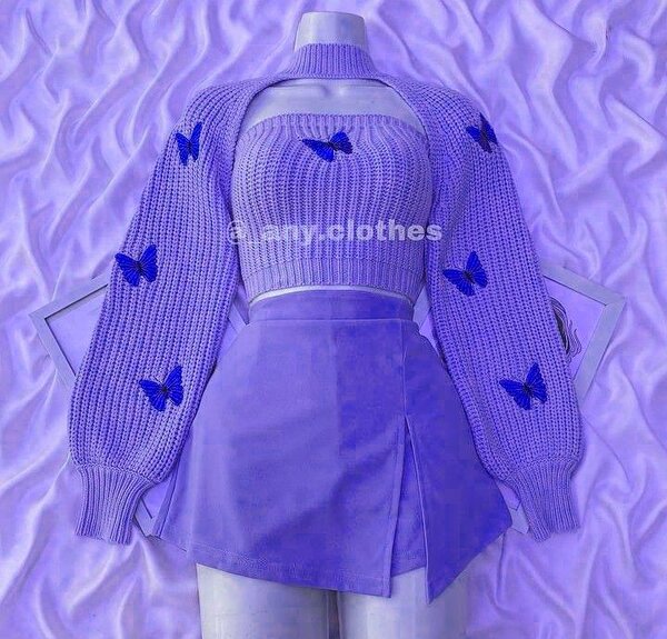 Pull court papillon
