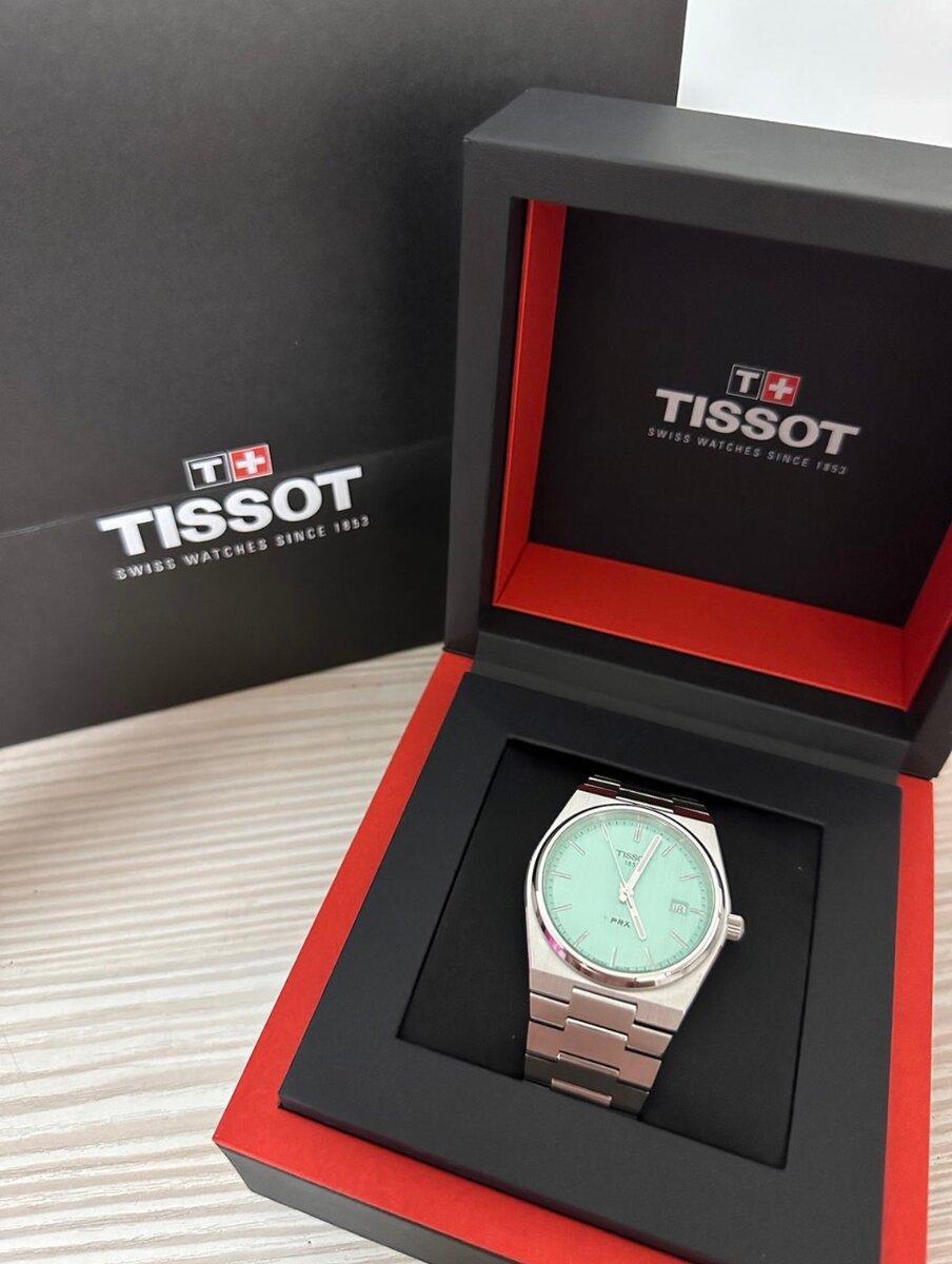 Montre Tissot PRX vert menthe