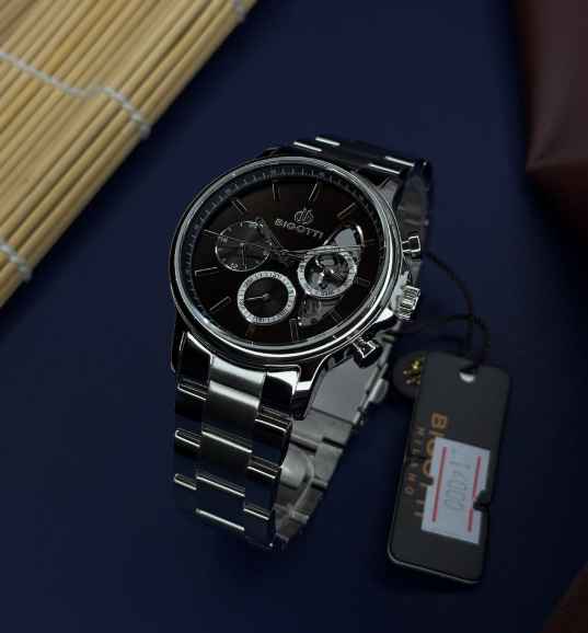 часы черные мужские