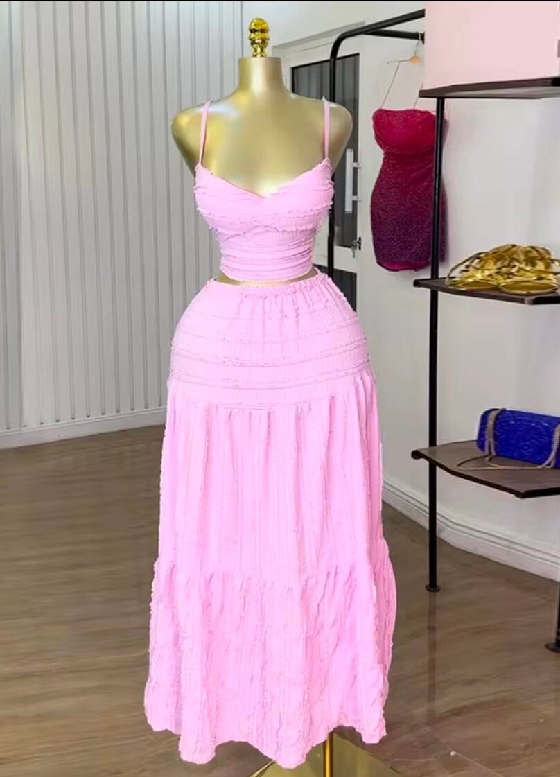 Robe Maxi Évasée Dentelle