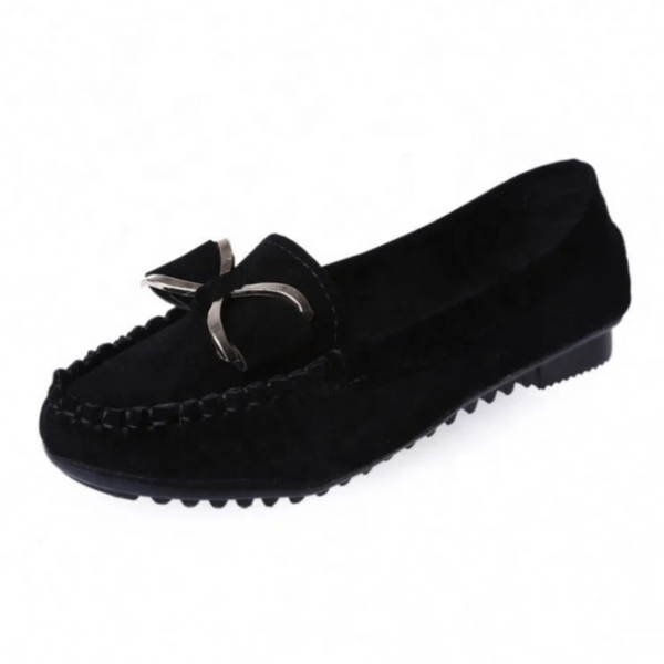 Mocassins femme en daim