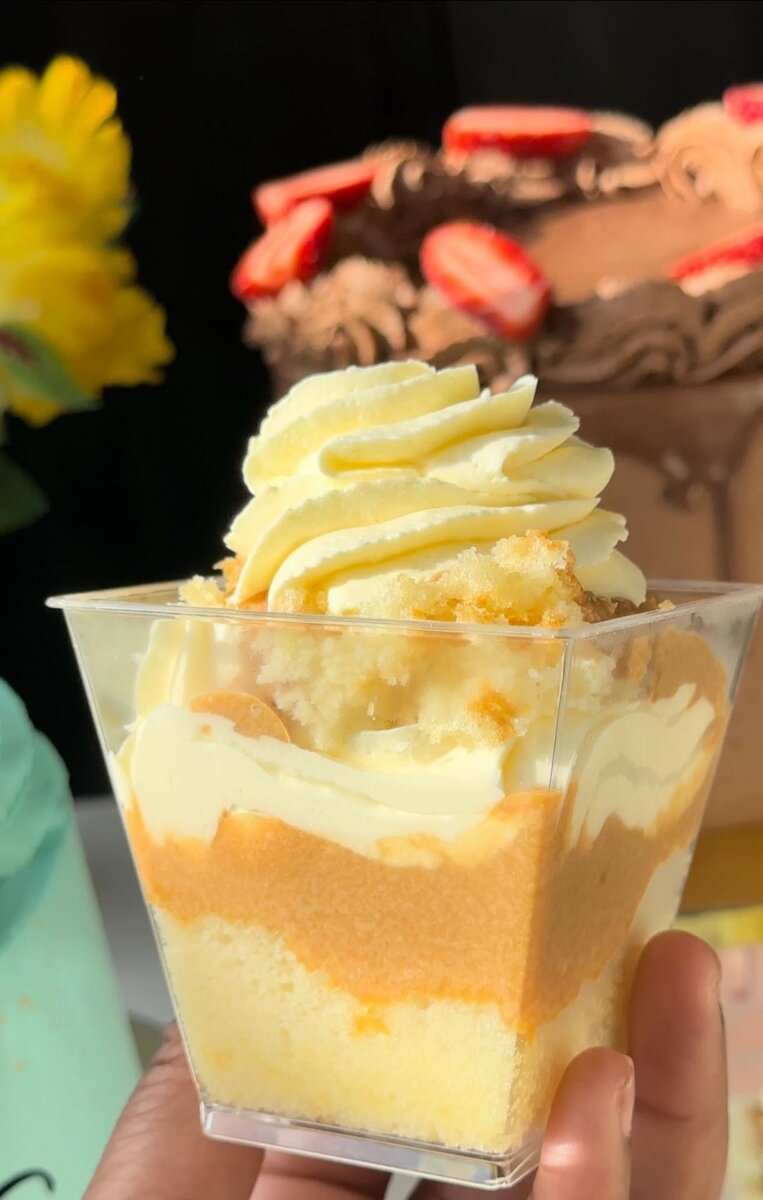 Ice cream, chocolate dipped fruits