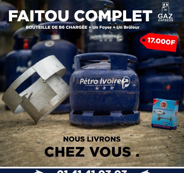 Kit complet de cuisson au gaz