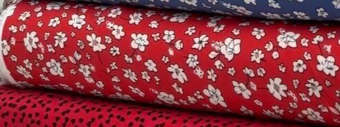 Красивая ткань для пошивая одежды Бельмондо штапель