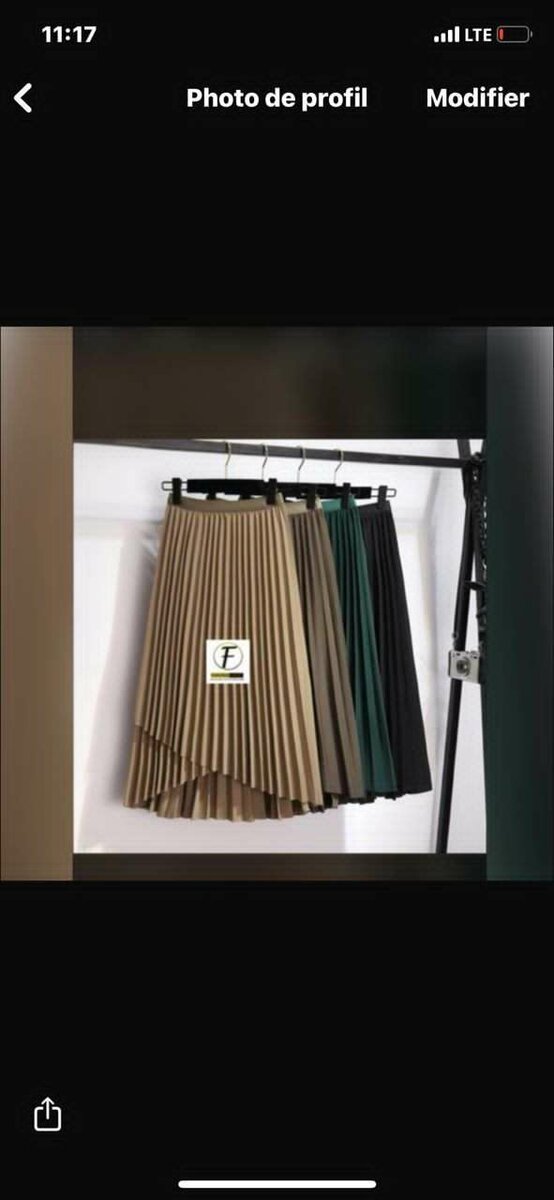 Jupe plissée croisée