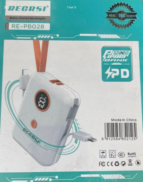 mini powerbank haute puissante 10000mA