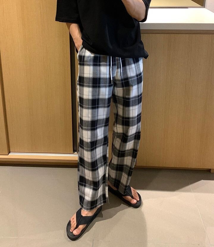 Pantalon de pyjama à carreaux