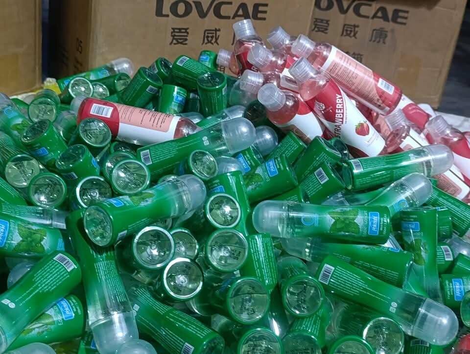 2 lubrifianantsmentholé/fraise