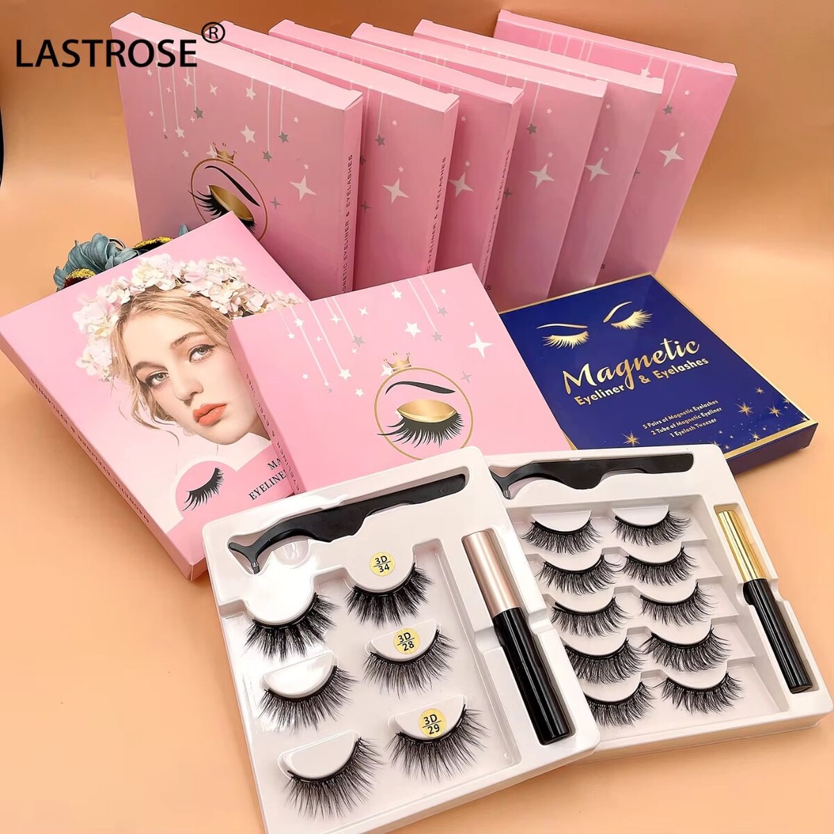 Cils Magnétiques avec Eyeliner