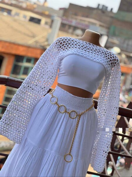 Robe longue élégante imprimée