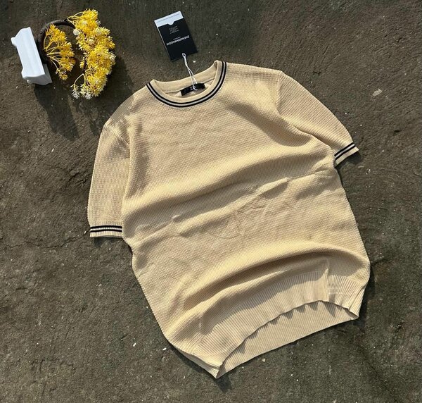 T-shirt beige unisexe